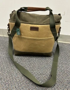 LL Bean Boat N Insulated Tote Cooler Bag Waxed Canvas Top Extendable NWT - Picture 1 of 10