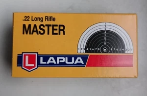 Vintage Rare Lapua Master empty Ammo Box 22 LR Made in Finland 1990s - Bild 1 von 5