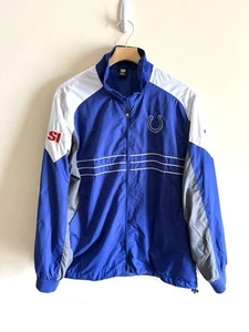 Indianapolis Colts SI Windbreaker Jacket Coat Reebok Mens L NFL Vintage - Picture 1 of 4