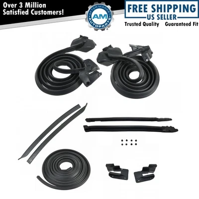 9pc Weatherstrip Seal Kit Set for 69-72 Skylark Special 442 Cutlass Convertible - Image 1 of 4