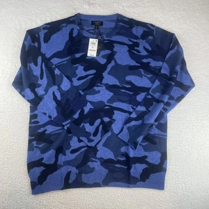 Club Room Herren Kaschmirpullover bedruckt Camouflage blau X-Large - Bild 1 von 7