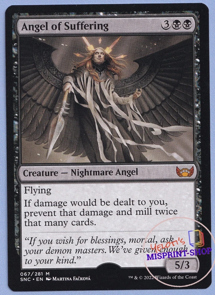 Angel of Suffering Mtg MISPRINT. Missing Holostamp - Imagen 1 de 3