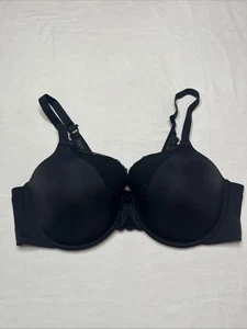 Maidenform Women’s Underwired T Shirt Bra Lace Smooth Black Size 40D 09404 - Picture 1 of 4