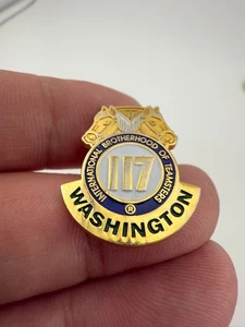 Washington State International Brotherhood Of Teamsters Local 117 Pin *wear* - Picture 1 of 5