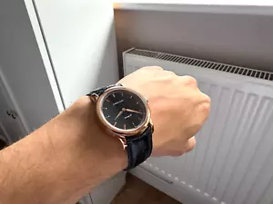 Corniche Heritage Black 40mm Watch - RRP £250 - Picture 1 of 7