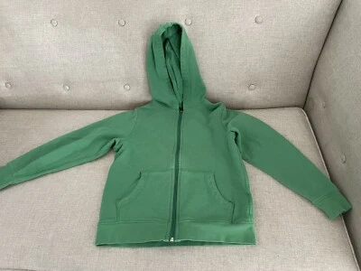 Jaqueta suéter Hanna Anderson French Terry verde tamanho 8 infantil 100% algodão - Imagem 1 de 4