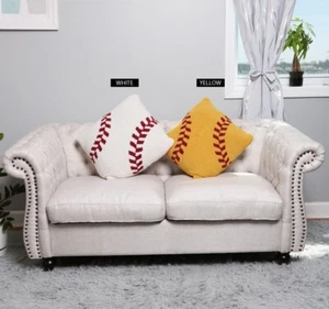 ComfyLuxe Baseball/Softball Pattern Cushion Cover - Picture 1 of 9