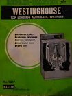 WESTING HOUSE TOP LOADING AUTOMATIC WASHERS REPAIR-MASTER MANUAL  1985 edition 