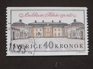 (1) gebraucht schwedisch 40 KRONEN"" Ofenkloster Rokoko 1770 Tal Stempel Off Papier - Bild 1 von 2