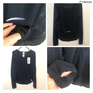 UNDER ARMOUR Womens M Fitted Heat Gear UA Running Long Sleeve Top Pocket NWT - Picture 1 of 14