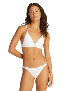 Calvin Klein Cotton Modal Stretch Rib Unlined Triangle Bralette - QF8248 - Picture 1 of 2