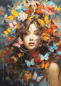 DIY Needlepoint Counted Cross Stitch "Magic of snowstorms" Embroidery Kit Luca-S - Picture 1 of 6