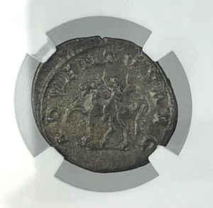 Doppio Denario Traiano Decio Ch VF Cavaliere Cesare NGC - Foto 1 di 4