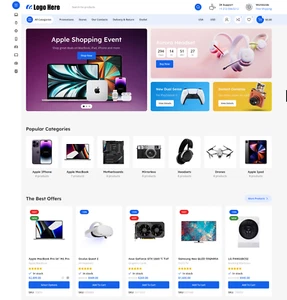 Mega Electronics Shop Website Design with Free VPS Web Hosting and Installation - Picture 1 of 5