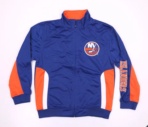 New York Islanders Sweater Youth Large NHL Blue Orange Hockey Cover