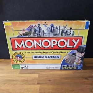 Hasbro Monopoly Electronic Banking Credit Card Board Game US Cities Edition 2009 - Picture 1 of 13