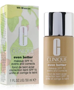 CLINIQUE Even Better Makeup Broad Spectrum SPF 15 Foundation - WN 38 Stone 1 oz - Picture 1 of 3