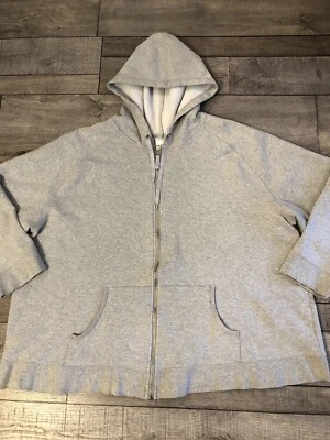 VTG Pro Spirit Hoodie Sweatshirt Womens Size 3X Gray Full Zip Boxy Pockets Y2K - Image 1 of 4