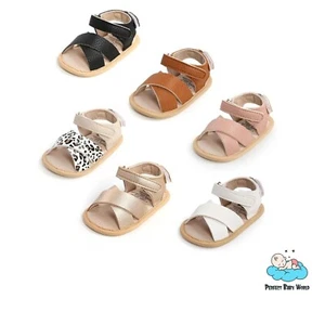 Rubber Sole Foot Grip Fashion Lovely Baby Girl Sandals Summer Infant Baby Shoes - Picture 1 of 17