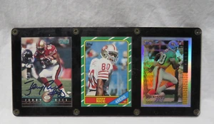 Jerry Rice Rookie Card Topps 161 mit signiertem Pro Line Set - Bild 1 von 4