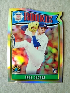 2025 Bowman Chrome Rookie of the Year rifrattore preferito #10 Roki Sasaki Rookie - Foto 1 di 2