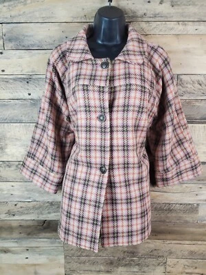 Avenue Jacket Size 18/20 Pink Brown Orange Green Chest 46" Length 25.5" - Image 1 of 4