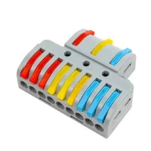 Kabelklemme 9 Polig Lüsterklemme NC-933 Push-In Verbindungsklemme Hebelklemme - Bild 1 von 12