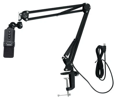 SAMSON G-Track Pro Studio USB Condenser Microphone Mic+Audio Technica Boom Arm - Image 1 of 4
