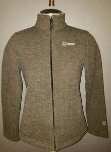 Orage poly wool blend brown zip front fleece lined jacket m ladies - Picture 1 of 8