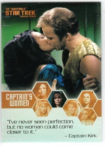 QUOTABLE STAR TREK THE ORIGINAL SERIES CAPTAIN'S WOMEN INTERNATIONAL INSERT W2 - Picture 1 of 2