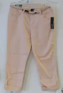Apt. 9 gerades Bein Modern Fit Crop Pfirsich Leinen Damengröße 12 neu mit Etikett UVP $ 44 - Bild 1 von 2