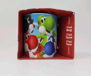 Taza de café Yoshi And Friends 11 OZ Nintendo Mario RARO 2018 - Imagen 1 de 5