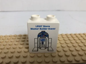 2010 Star Wars Lego Store Master Builder Event White Duplo Brick 1 x 2 R2-D2 - Picture 1 of 2