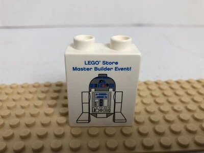Lego Store Master Builder Event 2010 Star Wars ladrillo Duplo blanco 1 x 2 R2-D2 Foto 1 de 2