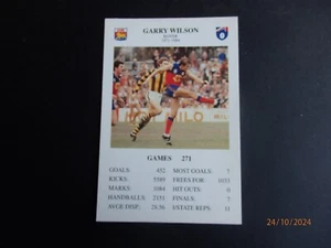 GARRY WILSON - FITZROY - 1994 SPEARS GAMES - AFL GAME CARD - Picture 1 of 2
