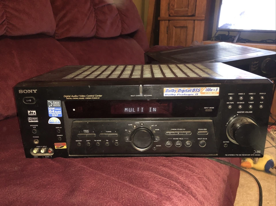 Sony AV Receiver Amplifier Tuner Stereo Dolby Digital Surround STR-DE685 Tested - Image 1 of 1