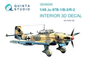 1/48 Quinta Studio Interior 3D Decal #48208 Ju87B-1/B-2/R-2 Stuka For Airfix - Picture 1 of 2