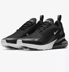 Para mujeres Nike Air Max 270 Zapatos para Correr Entrenamiento Negro/Blanco AH6789 001 - Imagen 1 de 5