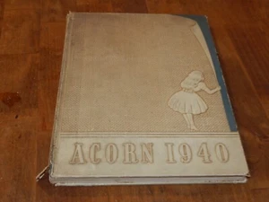 1940 Jefferson High School The ACORN Yearbook Roanoke,Va. - Imagen 1 de 10