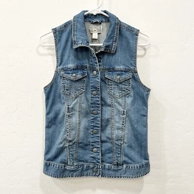 Colete jeans Converse All Star Americana feminino tamanho P - Imagem 1 de 4