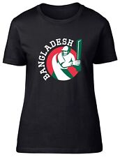 Cricket Bangladesh Sports Fitted Womens Ladies T Shirt Gift