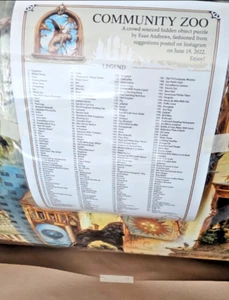 Esao Andrews Community Zoo 2022 giclee art print In hand CoA and Legend included - Picture 1 of 8