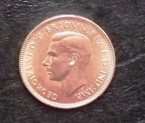 1940 85. Geburtstag Farthing König Münze poliert Retro WW2 Geschenk John Lennon geboren - Bild 1 von 3