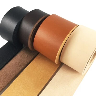 8/10 oz. (3.2-4.0 mm) Leather Straps / Strips, 4 Different Colors - Image 1 of 4