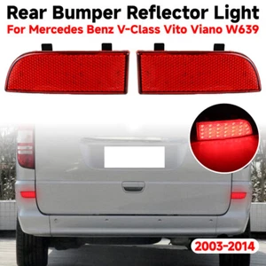 Luz trasera de freno reflector parachoques trasero para Mercedes Benz Vito Viano W639 2003-14 - Imagen 1 de 6
