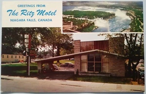 Vintage Ritz Motel Postcard Niagara Falls Canada - Picture 1 of 2