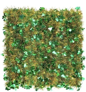 6 Pieces 39.4 Feet St. Patrick's Day Shamrock Tinsel Garland - Picture 1 of 3