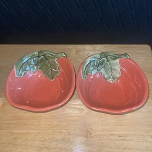 2 BHG Harvest Fall Pumpkin Display Soup Cereal Bowl Entry Way Catch Home Decor - Picture 1 of 17