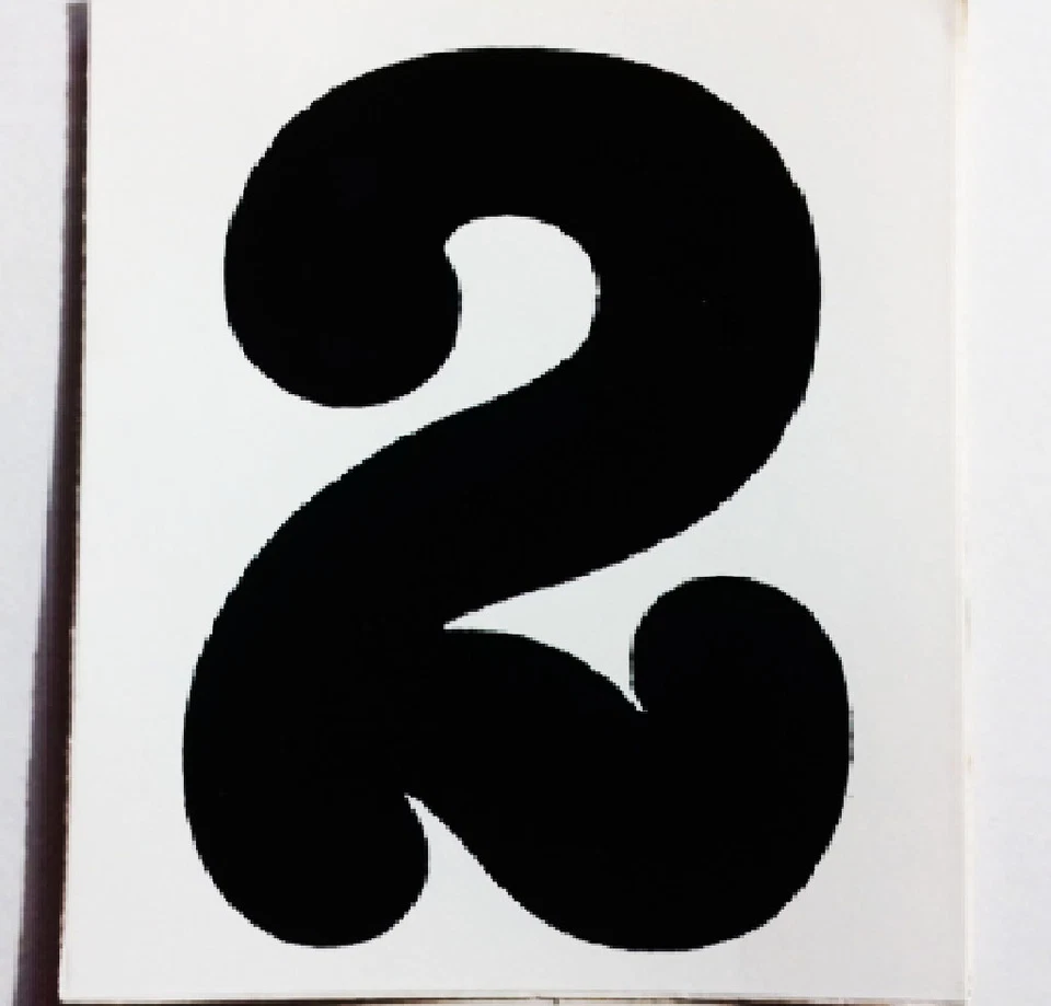 ADESIVO STICKER MOTO AUTO DECALCOMANIA 6cm x 7,5cm NUMERO NERO DUE 2 NUMBER - Immagine 1 di 1