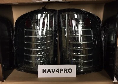 全新 2007 - 2013 适用于雪佛兰索罗德铬烟熏 LED 尾灯一对 #NB10 — 第 1/4 张图片